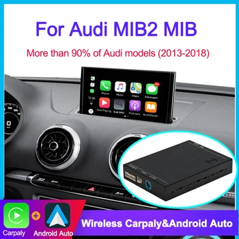 Беспроводной Интерфейс Android Auto Carplay Для Audi A1 A3 A4 A5 S5 A6 A7 Q2 Q3 Q5 Q7 MIB2 MIB с Функциями Воспроизведения в автомобиле Mirror Link