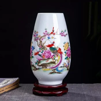 Набор из 2 фотографий с подушками, керамическими вазами Цзиндэчжэнь, Винтажными китайскими традиционными вазами, Домашним декором, вазами с животными