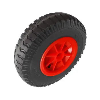 Резиновые шины с защитой от проколов на красном колесе - Тележка для каяка/Прицепное колесо
